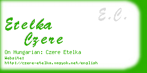 etelka czere business card